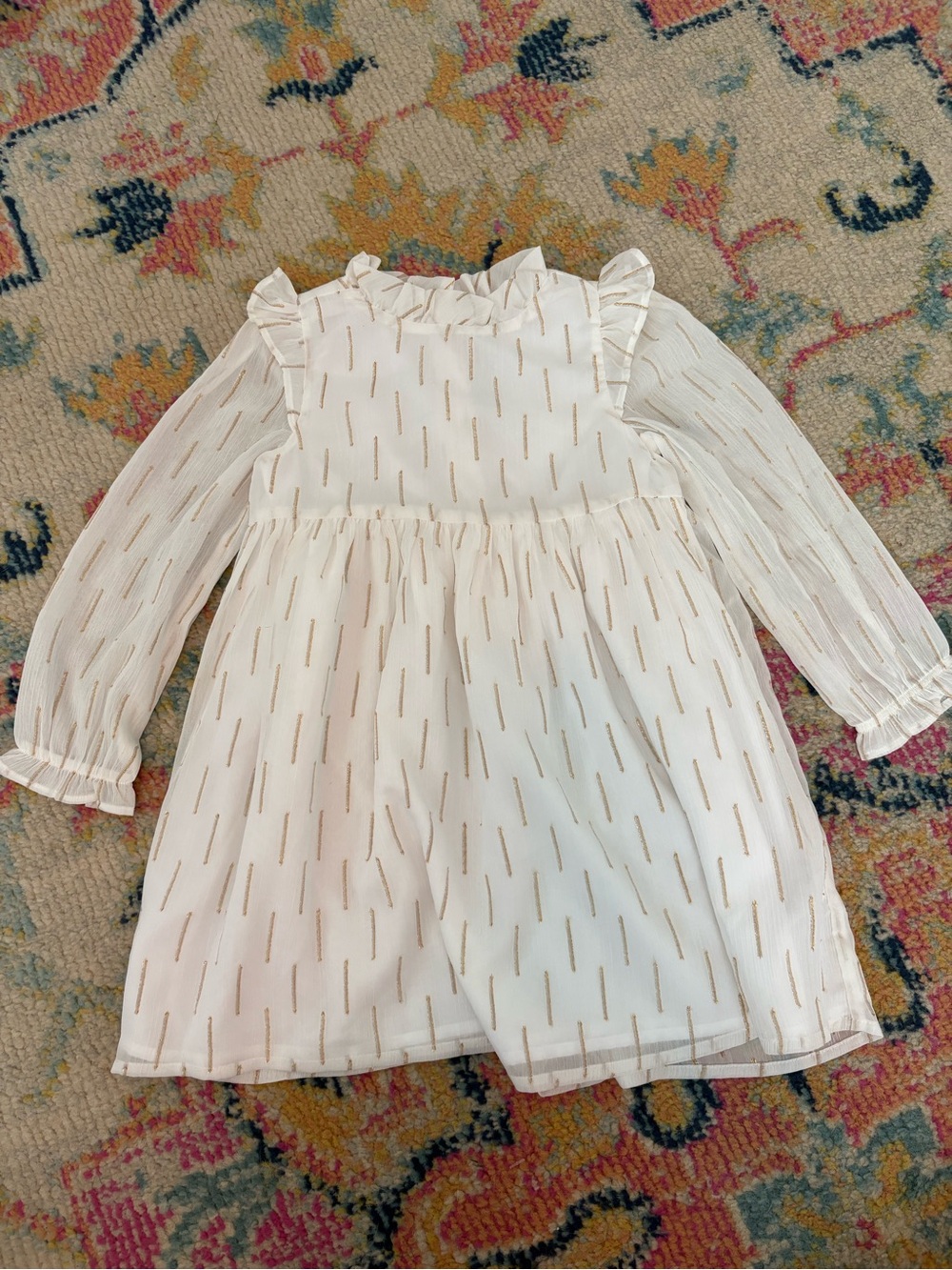 Janie and Jack Metallic Chiffon Dress